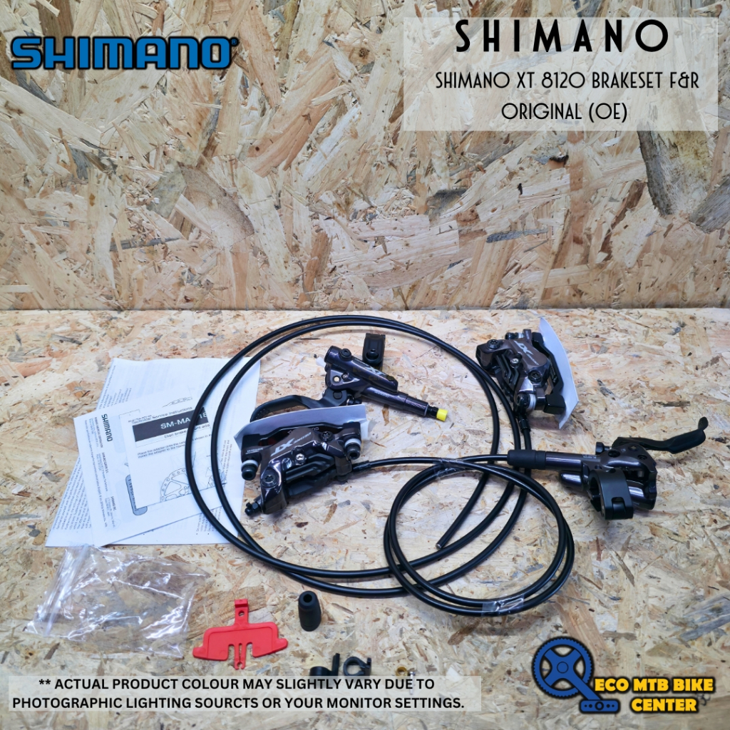 ชุดดิสก์เบรกไฮดรอลิก Shimano Deore XT BR-M8120 – F&R, คาลิปเปอร์ 4 ลูกสูบ,(BR-M8120) + (BL-M8100) (O