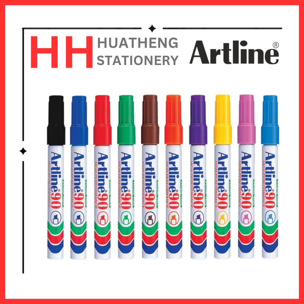 ชุดมาร์กเกอร์ถาวร Artline 90 (10 สี)