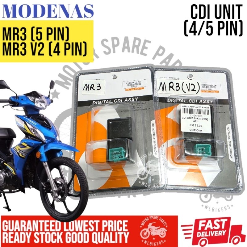 MODENAS KRISS MR3 EURO 3 CDI UNIT 4 PIN 5 PIN SOCKET -รายการร้อน-