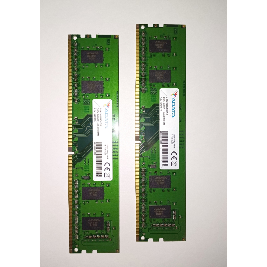 ADATA DDR4 RAM (2700) (ใช้แล้ว) 2 หน่วย