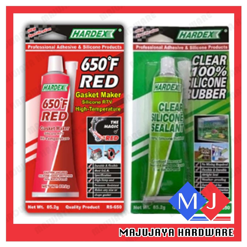 HARDEX 650oF Red ปะเก็น Maker กาวซิลิโคน Rtv Hi-Temp ล้างยางซิลิโคน Sealant กาวกาว RS-650 RS-850