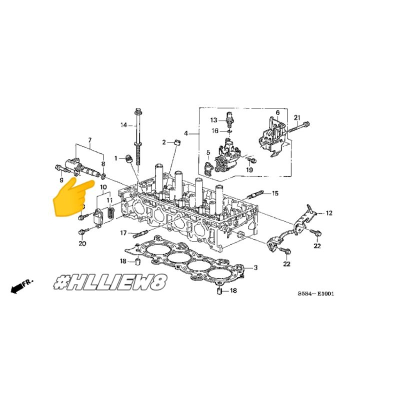 [ hlliew8 ] Honda K20A K Series VTC Oil Control Valve O Ring