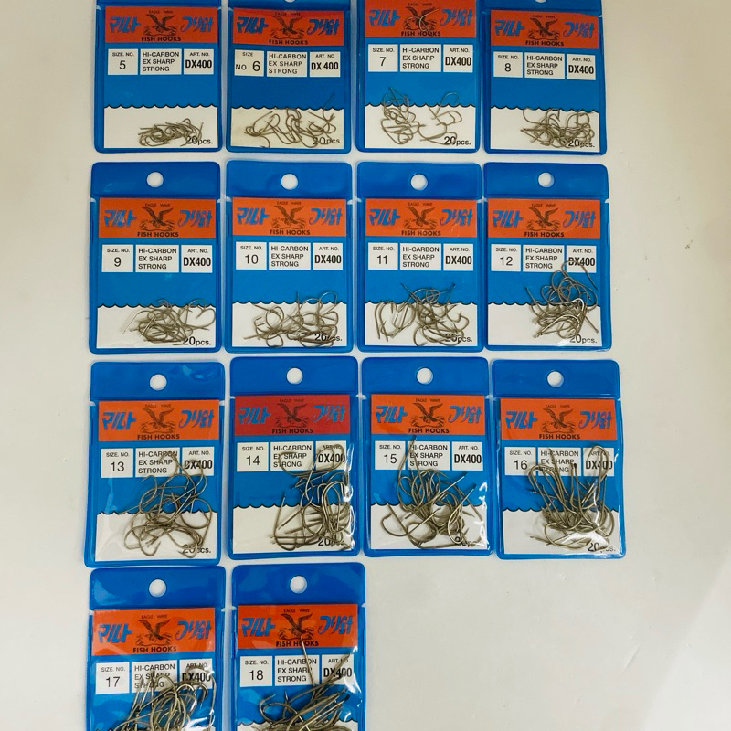 DX400 EAGLE WAVE HOOK HI-CARBON EX SHARP STRONG