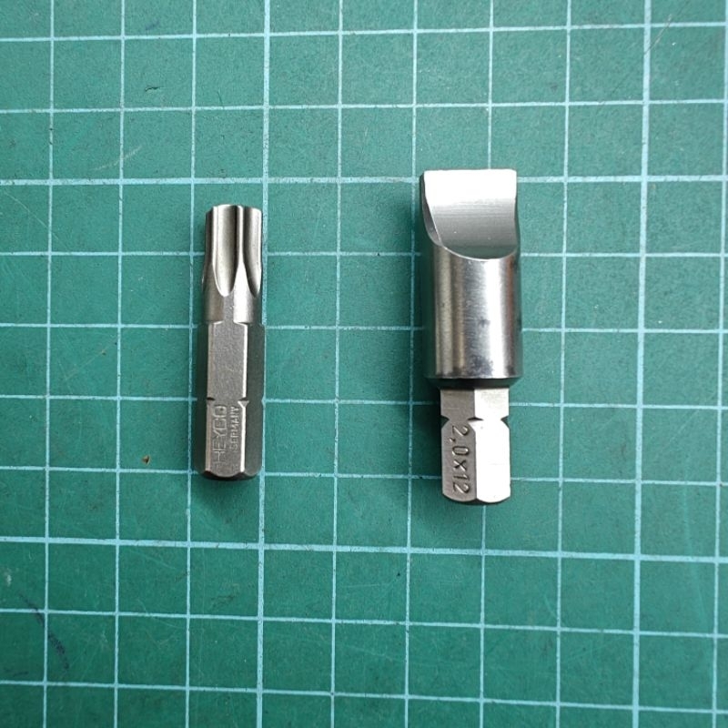 Heyco 5/16 Bit Torx และ Bit Plain Slot T45 & m2 x m12 ดอกไขควง เยอรมนี