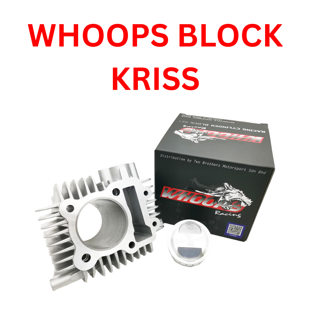 WHOOPS BLOCK KRISS / STANDARD / 57MM / 60MM / 62MM / 65MM RACING BLOCK MOTORCYCLE