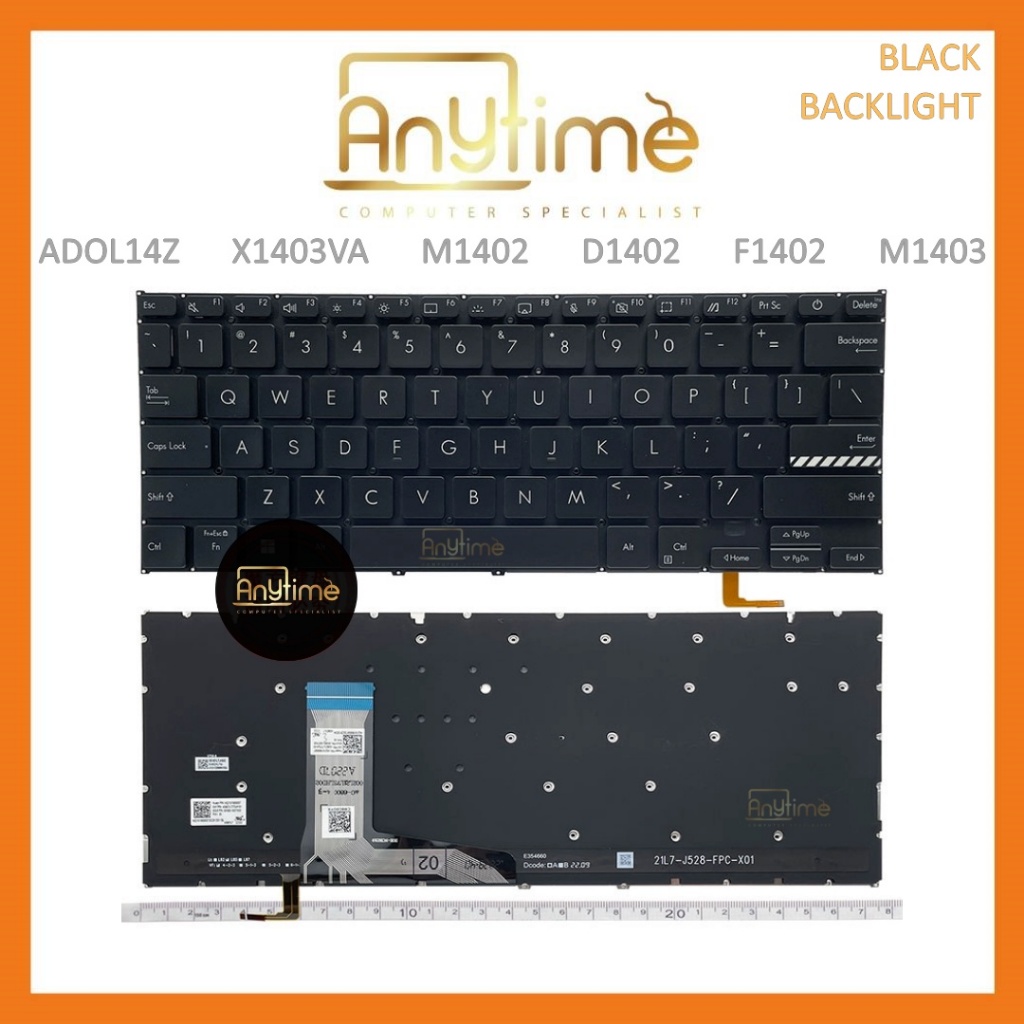 คีย์บอร์ดแล็ปท็อปสําหรับ ASUS VIVOBOOK X1402 X1403 X1402Z X1402ZA X1403Z X1403ZA M1402 D1402 F1402 M