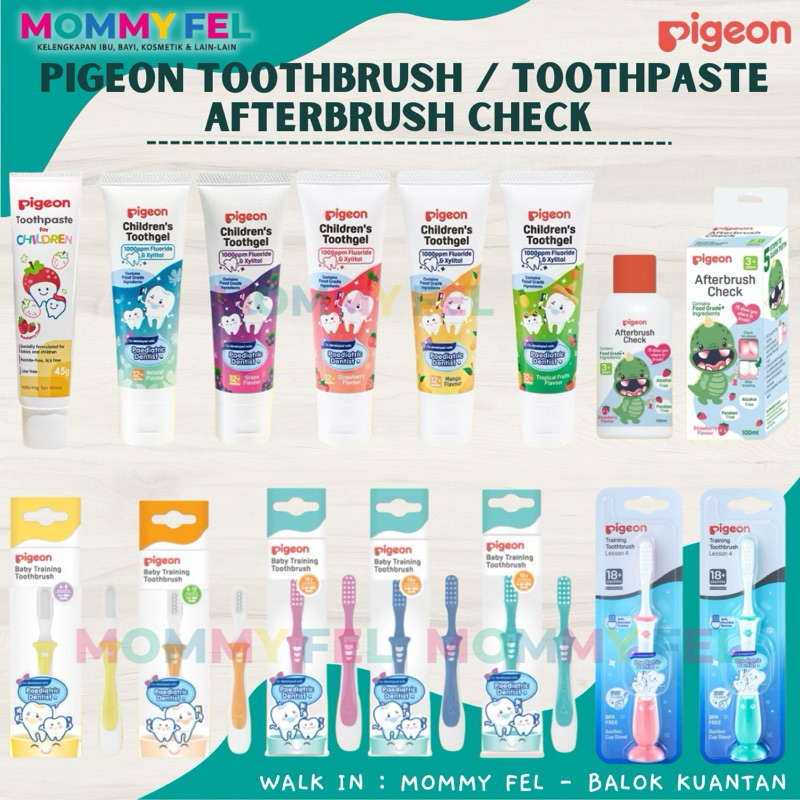 PIGEON BABY TRAINING TOOTHBRUSH LESSON (6M - 18M) / ยาสีฟัน PIGEON CHILDRENGEL