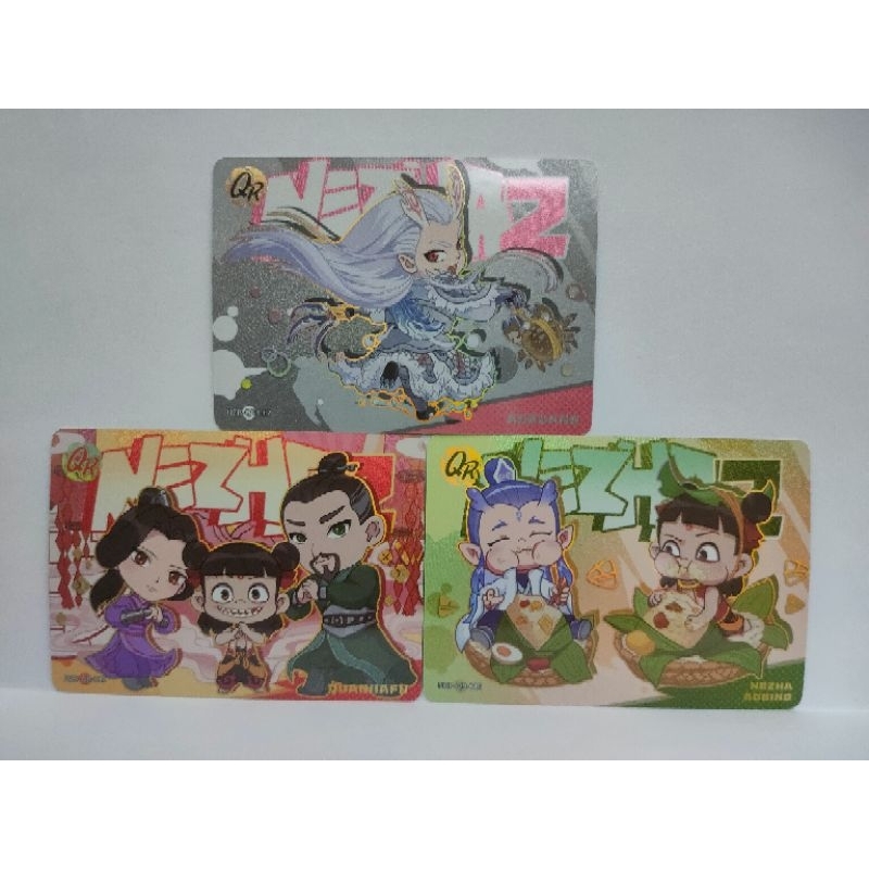 การ์ดสะสม NeZha 2 2 เก็บเกี่ยวคาร์ Chibi Art