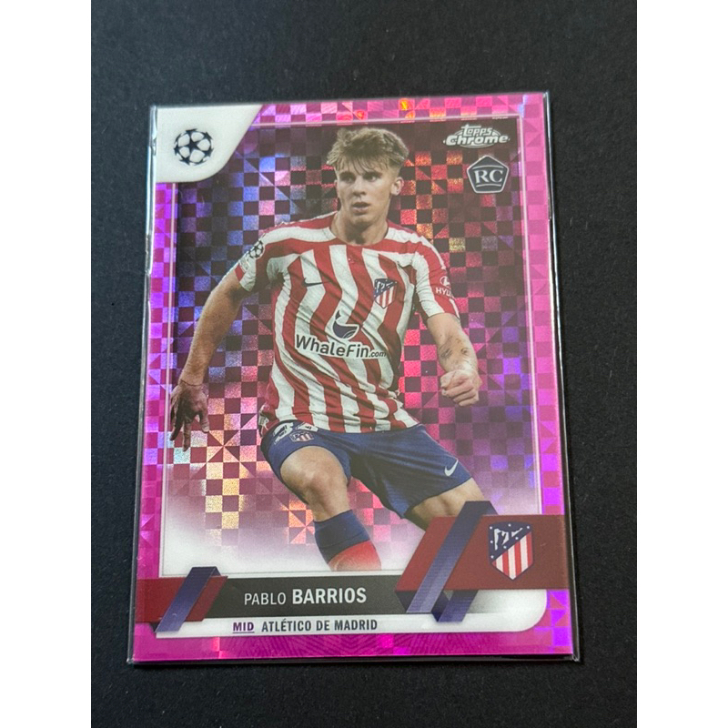 2022-23 Topps Chrome Pablo Barrios RC /250 สีการแข่งขัน Atlético Madrid