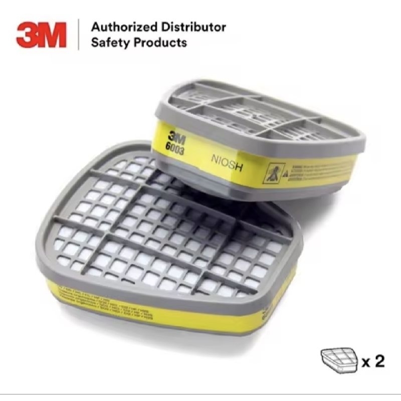 3M 6003 6001 ORGANIC VAPOR CARTRIDGE สําหรับ MASK 3M 6100 6200 7502