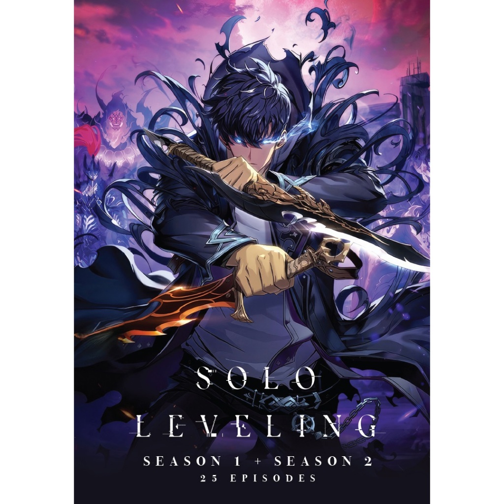 ดีวีดีอนิเมะ SOLO LEVELING ซีรีส์ทีวีที่สมบูรณ์ ซีซั่น 1+2 Vol.1-25End You Younip ( Ore dake Level U