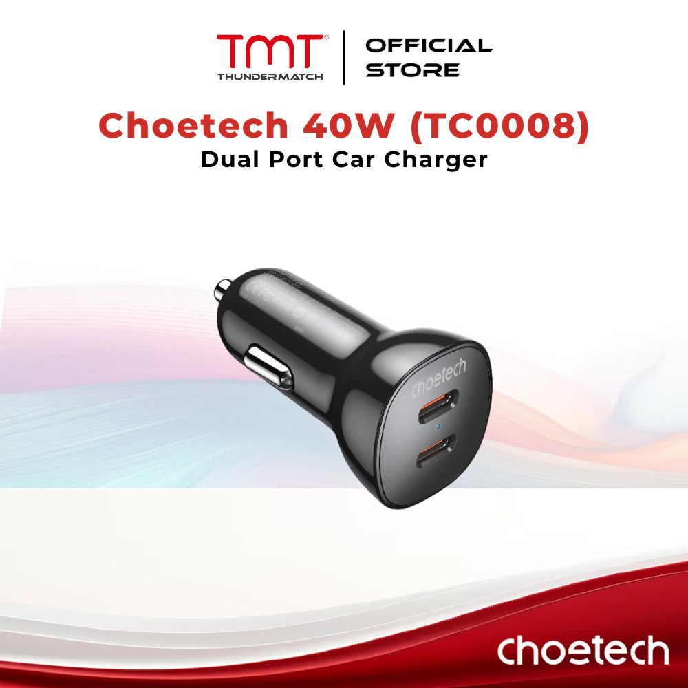 Choetech 40W Dual Port Car Charger (TC0008)