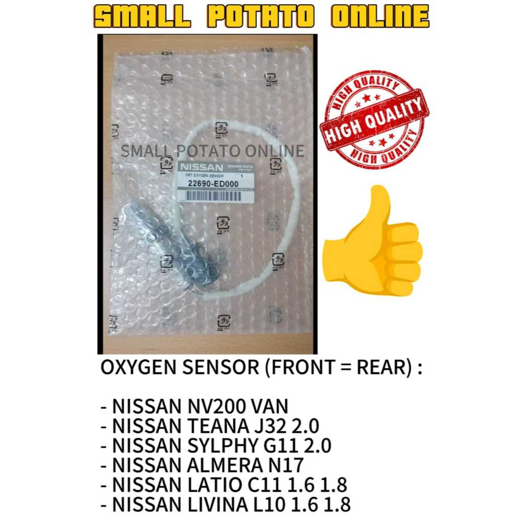 (OEM) OXYGEN SENSOR FRONT = REAR NISSAN LIVINA 1.6/1.8, LATIO 1.6/1.8, ALMERA N17,SYLHPY G11 2.0 , N