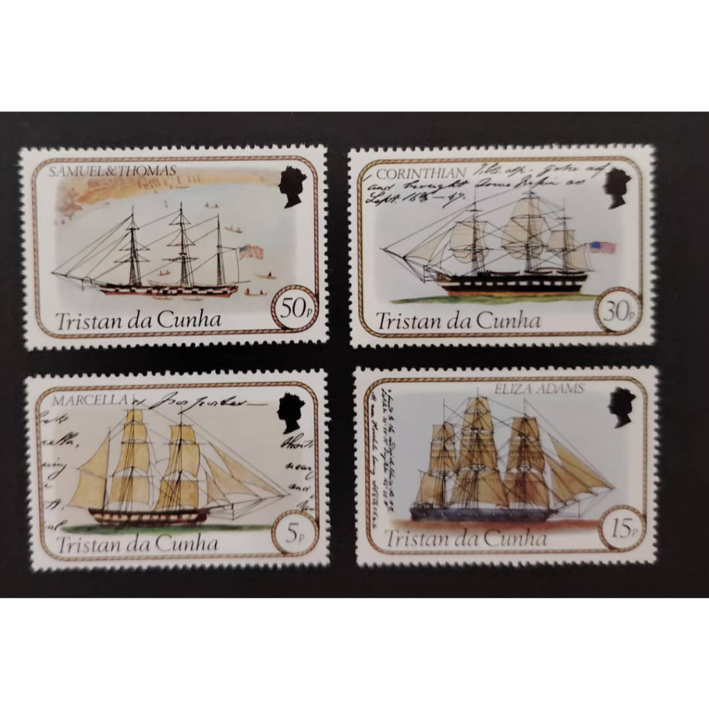 Tristan da Cunha ,1982 เรือ, MINT, COMPLETE SET