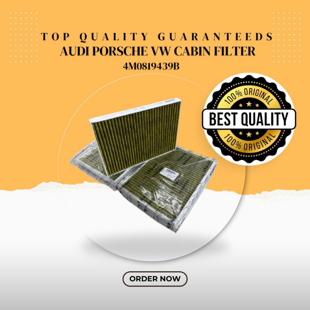 4M0819439B CABIN AIRCON FILTER AUQI A4 A5 A6 A7 A8 Q5 Q7 Q8 PORSCHE CAYEN BENTLEY BENTAYGA LAMBORGHI