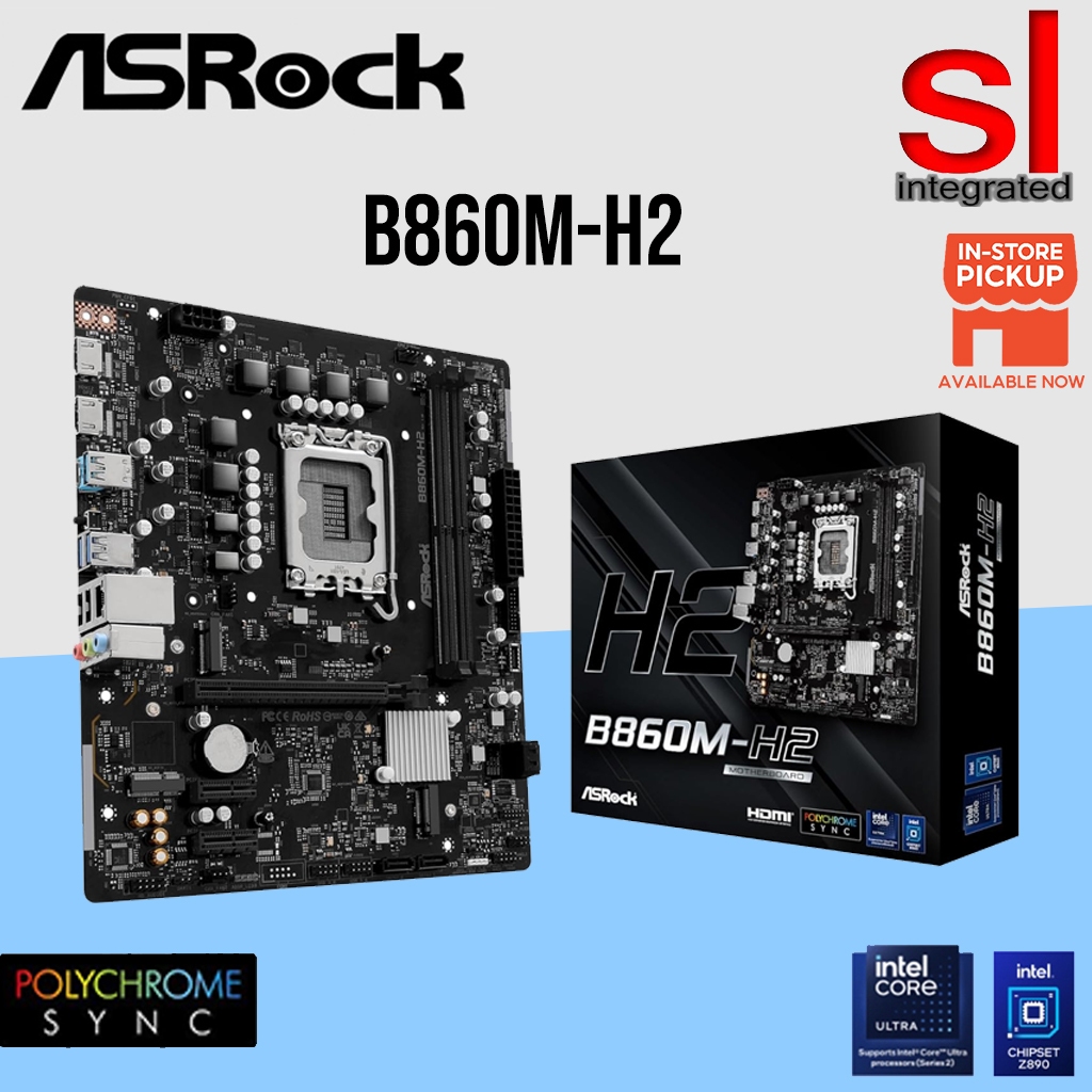 เมนบอร์ด ASRock B860M-H2 LGA1851 M-ATX