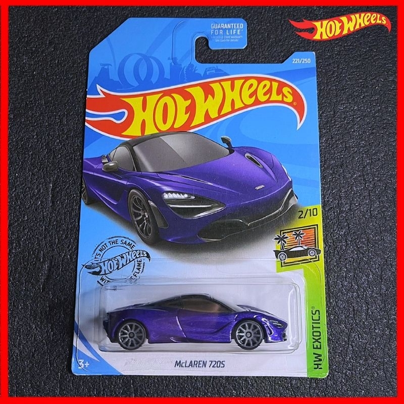 Hot Wheels McLaren 720s สีม่วง 2019 Third Editions Hotwheel Mclaren 720s Exotics Super Car Hot Wheel