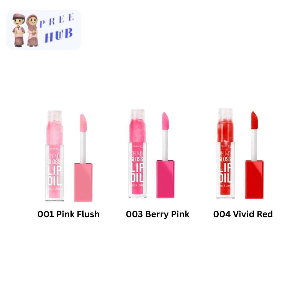 กลอส!Lip Rimmel Oh My Oil 001 Pink Flush ttb3