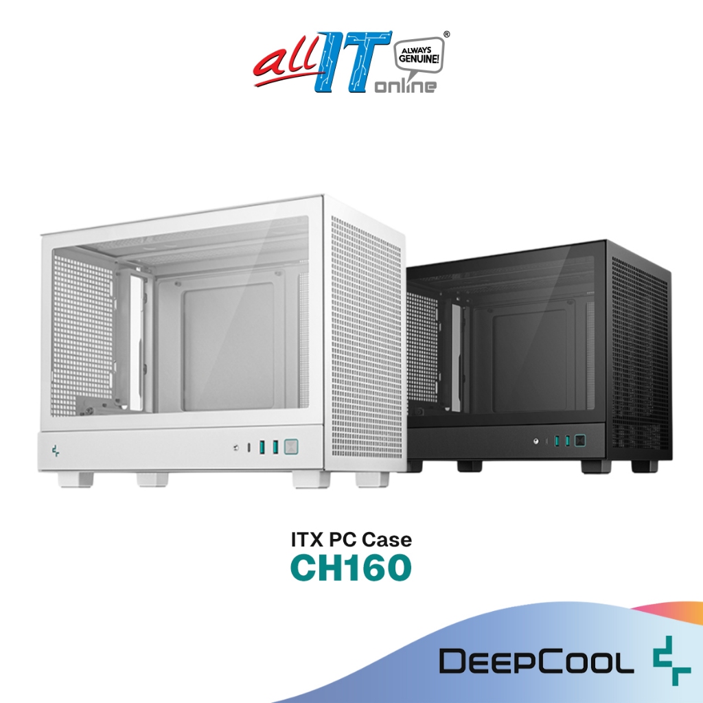 DEEPCOOL CH160 BLACK / WHITE Mini-ITX (ITX) เคสพีซี