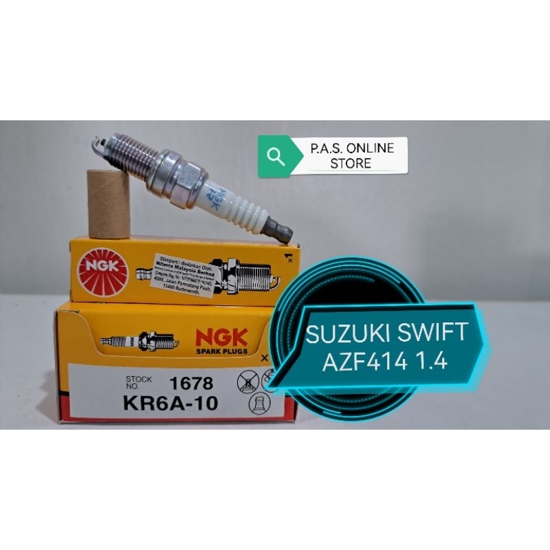 หัวเทียน NGK KR6A-10 Suzuki Swift 1.4 Alto 1.0 [4 ชิ้น]