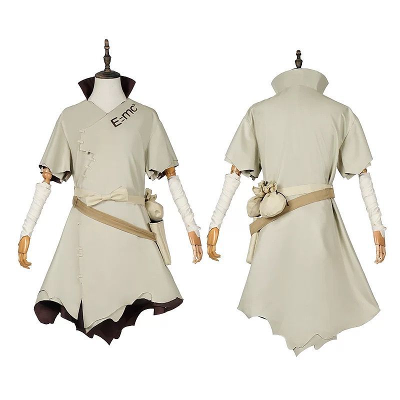 雾神器生间千空机服 ดร.หิน羽京西园Dream ดร. STONE ชุดคอสเพลย์ Senku Ishigami, Ukyo Saionji & Gen Asagiri ชุด