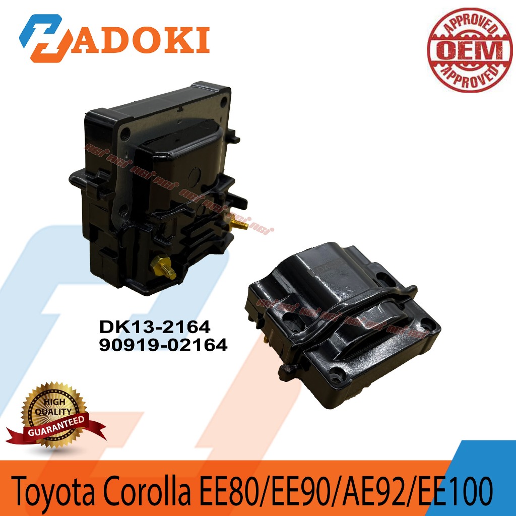 TOYOTA COROLLA EE80/EE90/AE92/EE100 IGNITION PLUG COIL 90919-02164