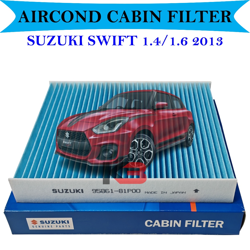 SUZUKI SWIFT SPORT 1.4/1.6 2013-2017 ZC32S ZC33S ZC53S ZC72S ZC82S AIRCOND CABIN FILTER ( 95861-81P0