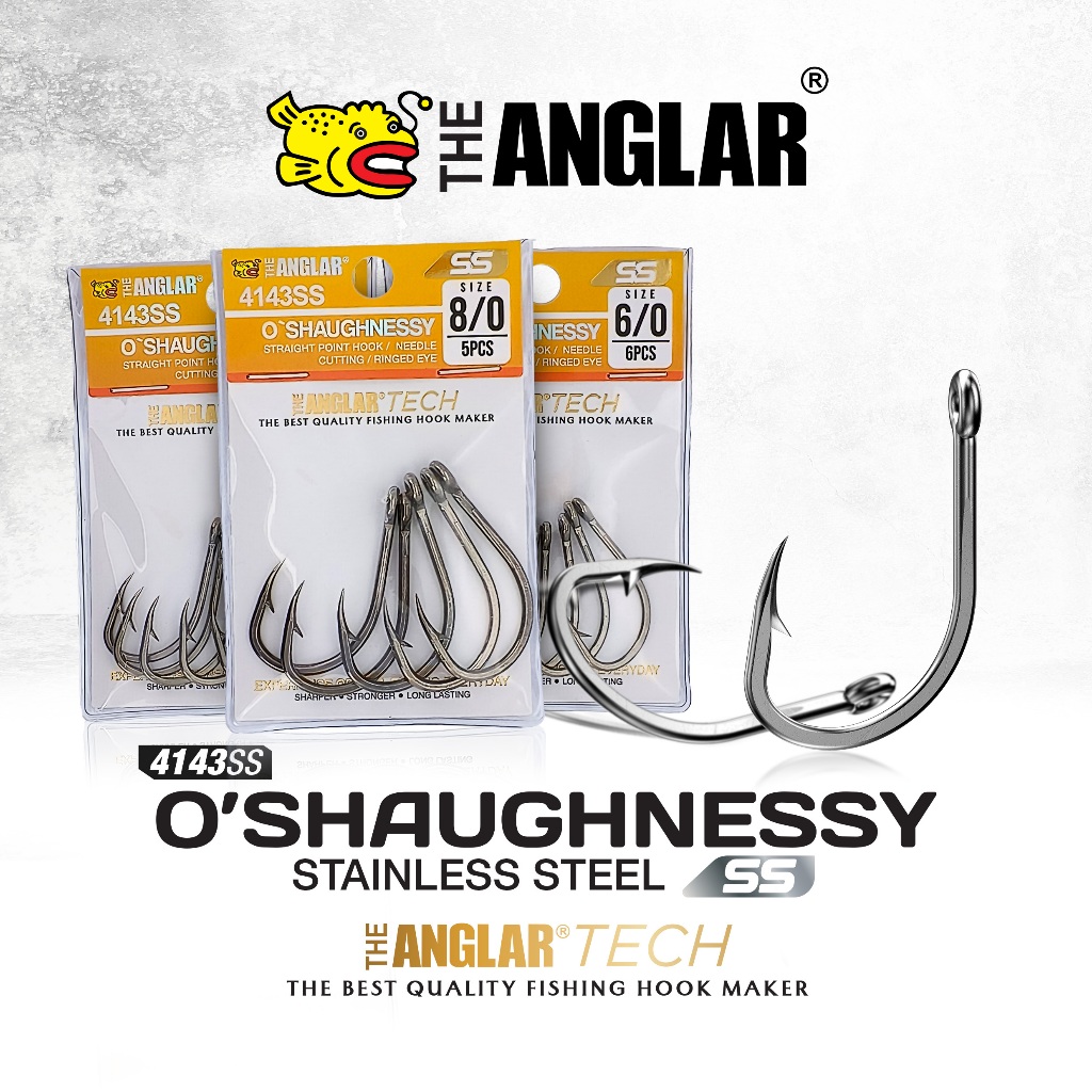 THE ANGLAR - O'SHAUGHNESSY 4140SS STAINLESS STEEL HOOK