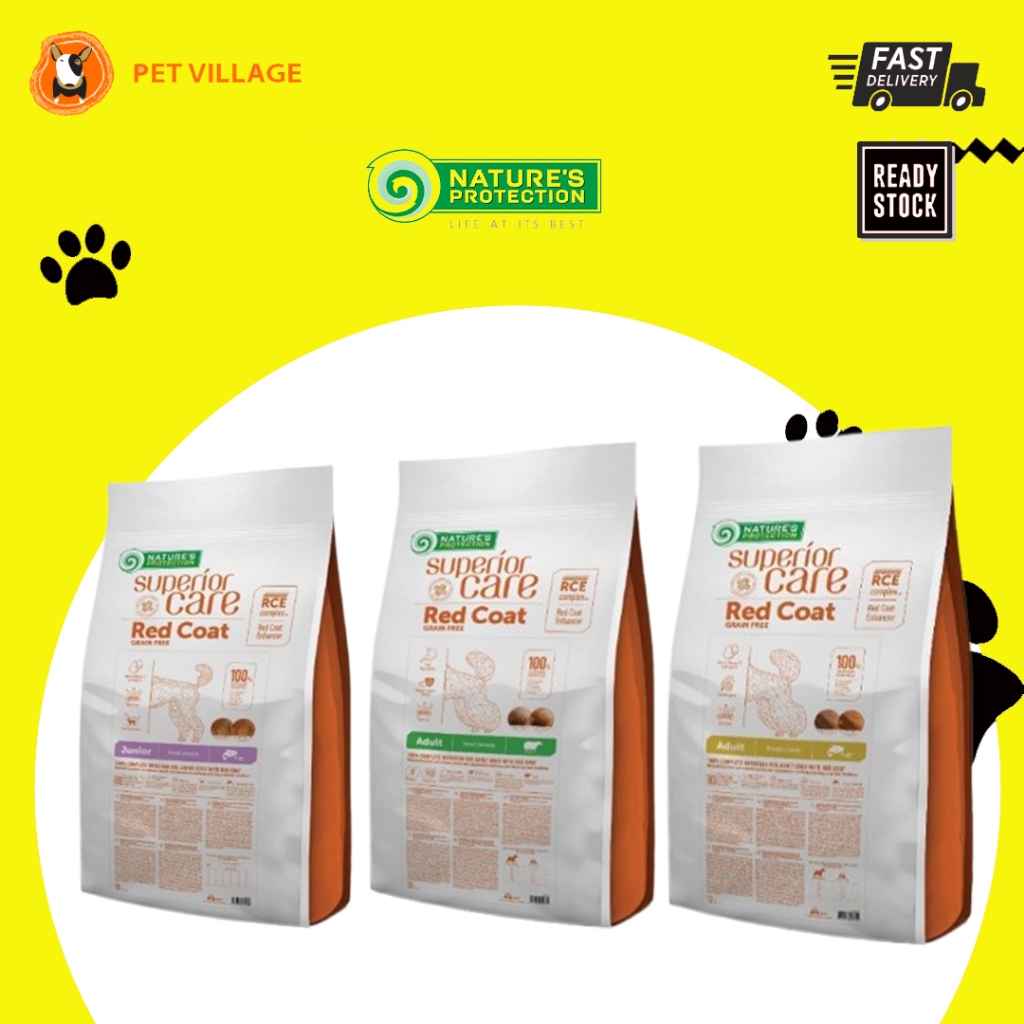NATURES PROTECTION Superior Care อาหารสุนัข Red Coat Grain Free 10KG