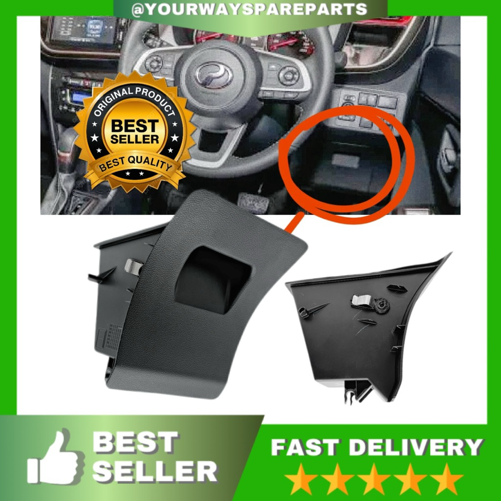 Myvi D20N แว่นตากันแดดกระเป๋ากล่องเหรียญสีดําช่องกระเป๋าแผงเครื่องมือกล่องเหรียญ Year2018 ถึง Year20