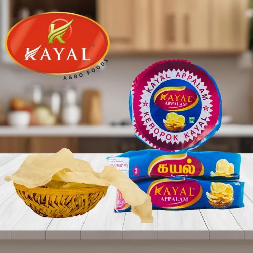 KAYAL APPALAM (100 GMS * 10 PCS) / KEROPOK KAYAL (100 GMS * 10 PCS) / அப்பளம் 100GMS * 10 PCS