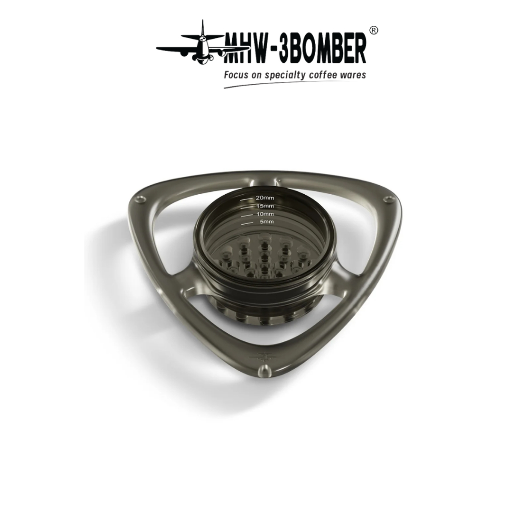 MHW-3BOMBER Rain Pour-Over Coffee Splitter – Dual Cup Drip Brewer 1-to-2 Glass Server