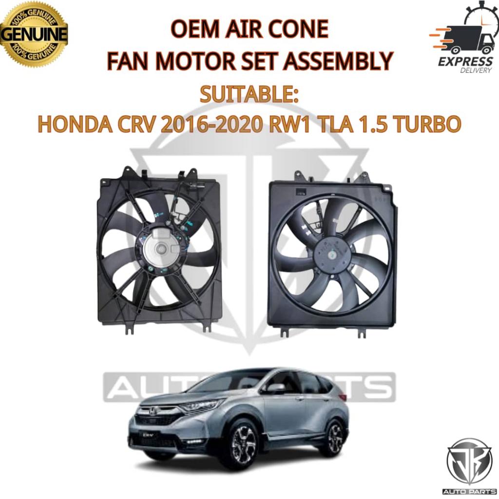 OEM AIR CONE FAN MOTOR SET ASSEMBLY (ND TYPE) HONDA CRV 2016-2019 RW1 TME 1.5 TURBO (AACFM 38610-5PA