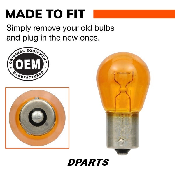 12V PY21W 21W สัญญาณ Amber Osram สัญญาณทิศทางตัวบ่งชี้ไฟท้ายฉุกเฉินรถมอเตอร์ไซด์ 1PC