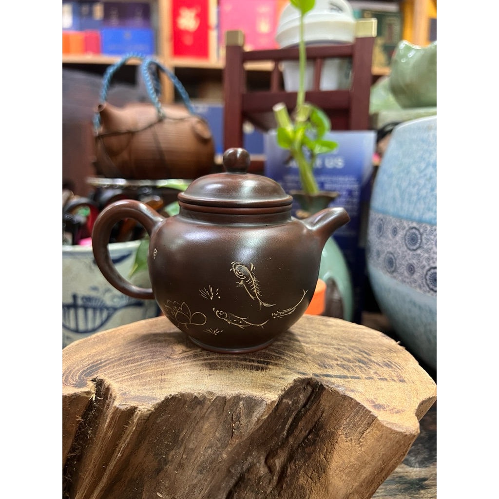 Guangxiqinzhou Xingxing เครื่องปั้นดินเผากาน้ําชาโบราณ Hand-Painted Xing เครื่องปั้นดินเผากาน้ําชา