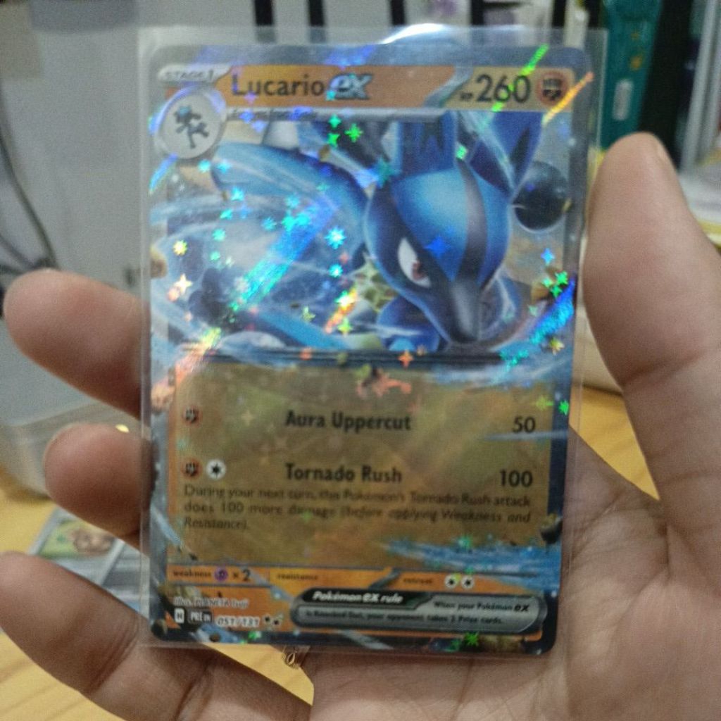 Pokemon TCG Lucario Ex Prismatic Evolution