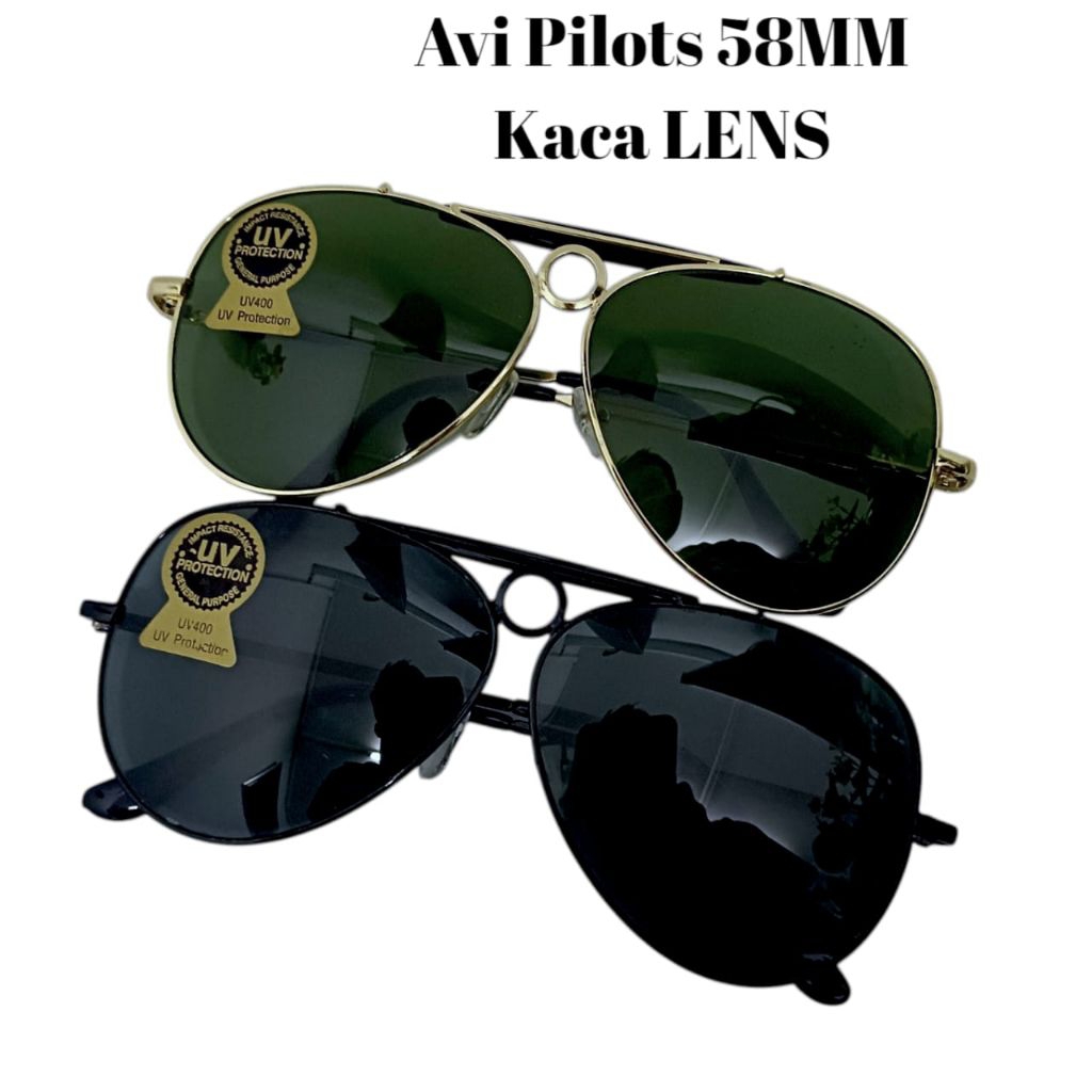 Aviator Shooter แว่นกันแดด Cermin Mata Aviator Kaca Uv400
