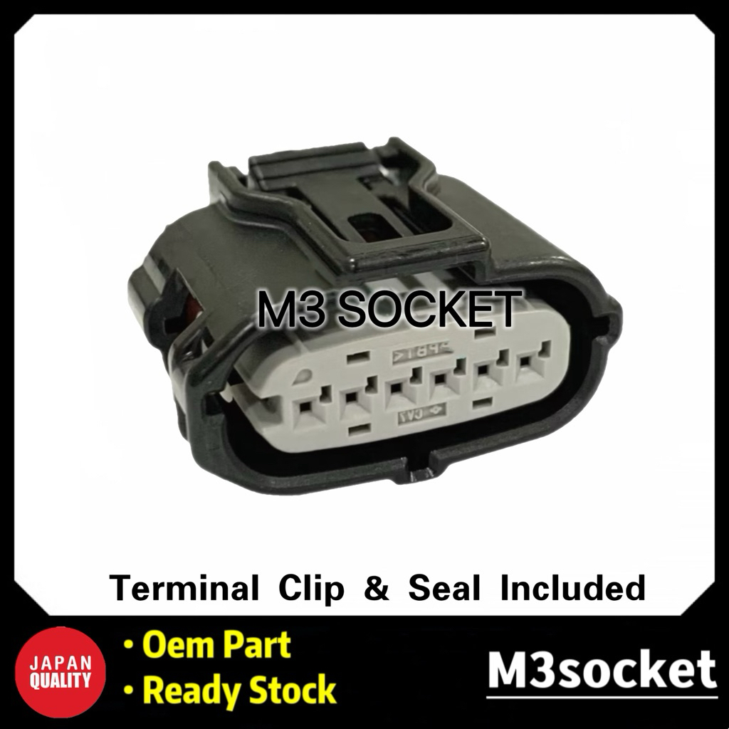 Toyota Vios Hilux Pedal Accelerator Sensor Socket Connector 6 Pin
