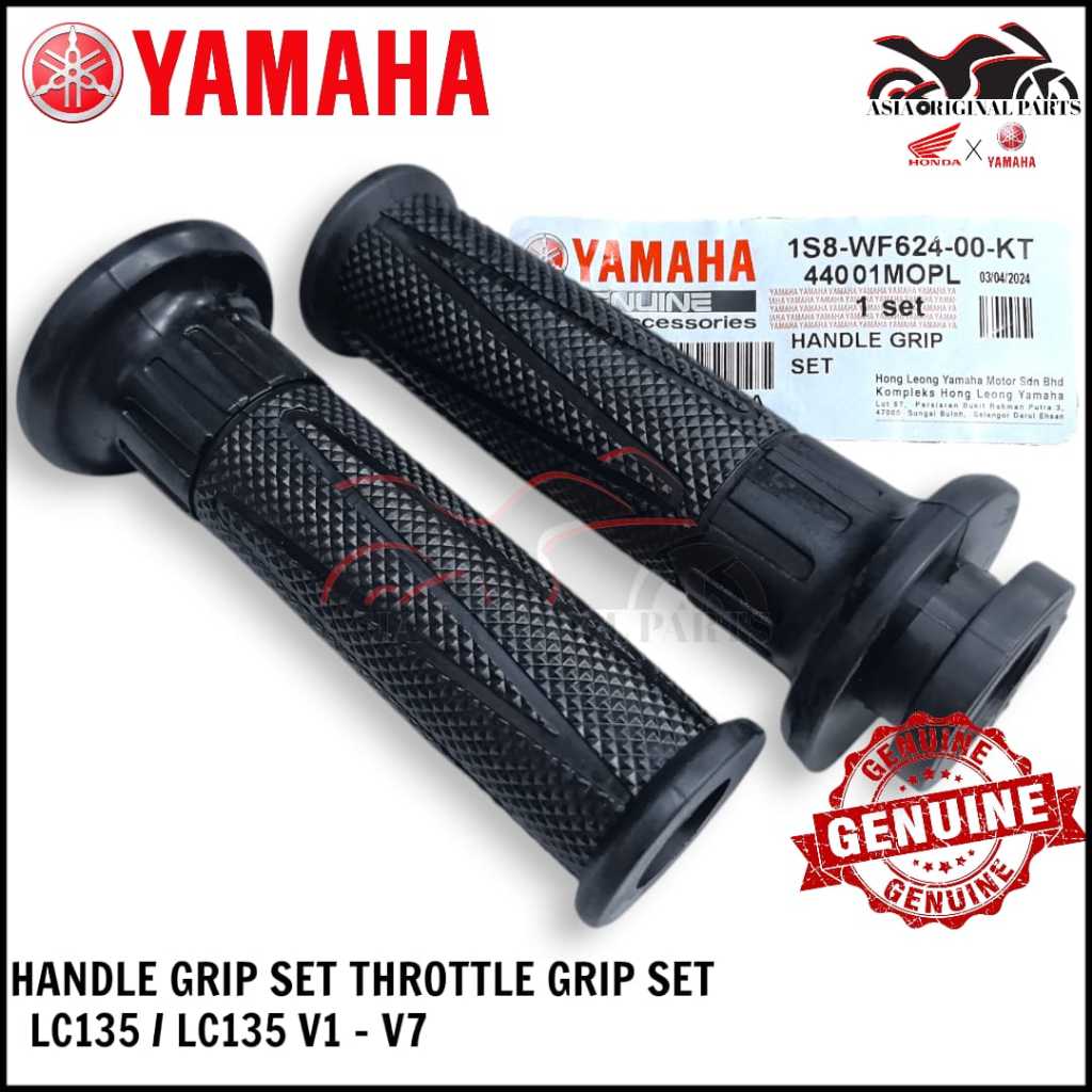 100 HONG LEONG YAMAHA LC135 V1-V7 HANDLE GRIP THROTTLE GRIP SET 1S8-WF624-00 HANDLE GRIP SET WITH TH