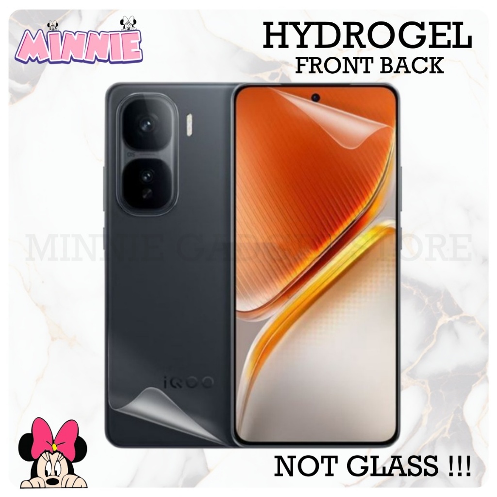 ฟิล์มกันรอยหน้าจอหน้า+หลัง Hydrogel Vivo iQOO Neo 10 Pro / Neo 10R / Neo 9s Pro + / Neo 9 Pro