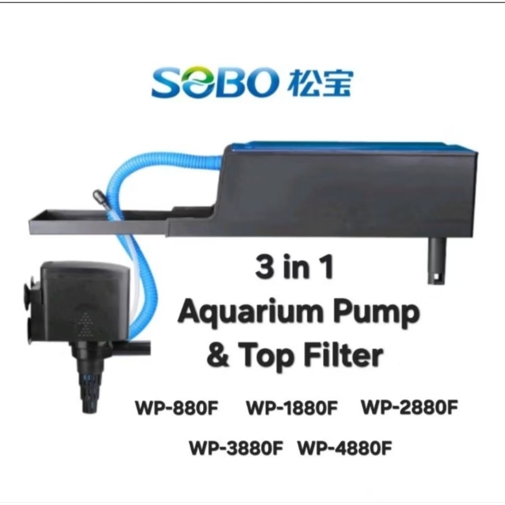 ชุดกรองบนตู้ปลา Sobo WP-880F/WP-1880F/WP-2880F/WP-3880F/WP-4880F(4/26)