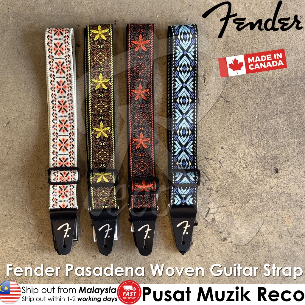 Fender Pasadena ทอกีตาร์สายคล้อง Acoustic Electric Bass Tali Gitar สายคล้อง Gitar Akustik Elektrik B
