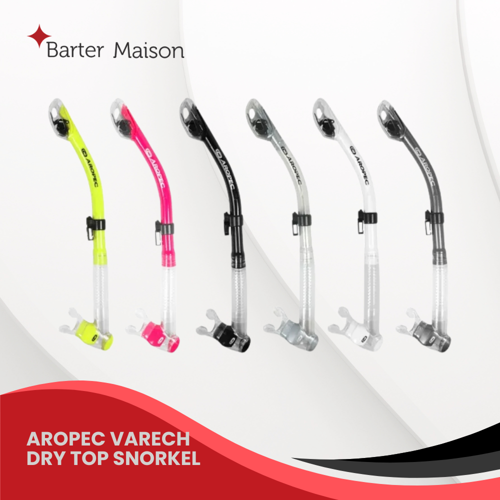 StockAropec Varec Dry Top Snorkel Scuba Diving Snorkel Dry Snorkel ดําน้ําดูปะการังดําน้ํา