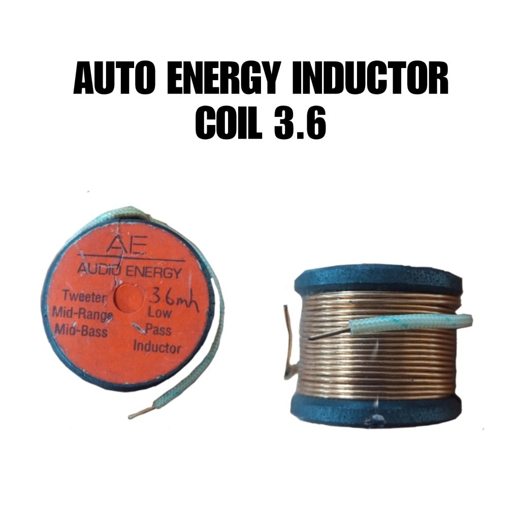 AUDIO ENERGY LOW PASS INDUCTOR COIL WOOFER / SUB-WOOFER 3.6