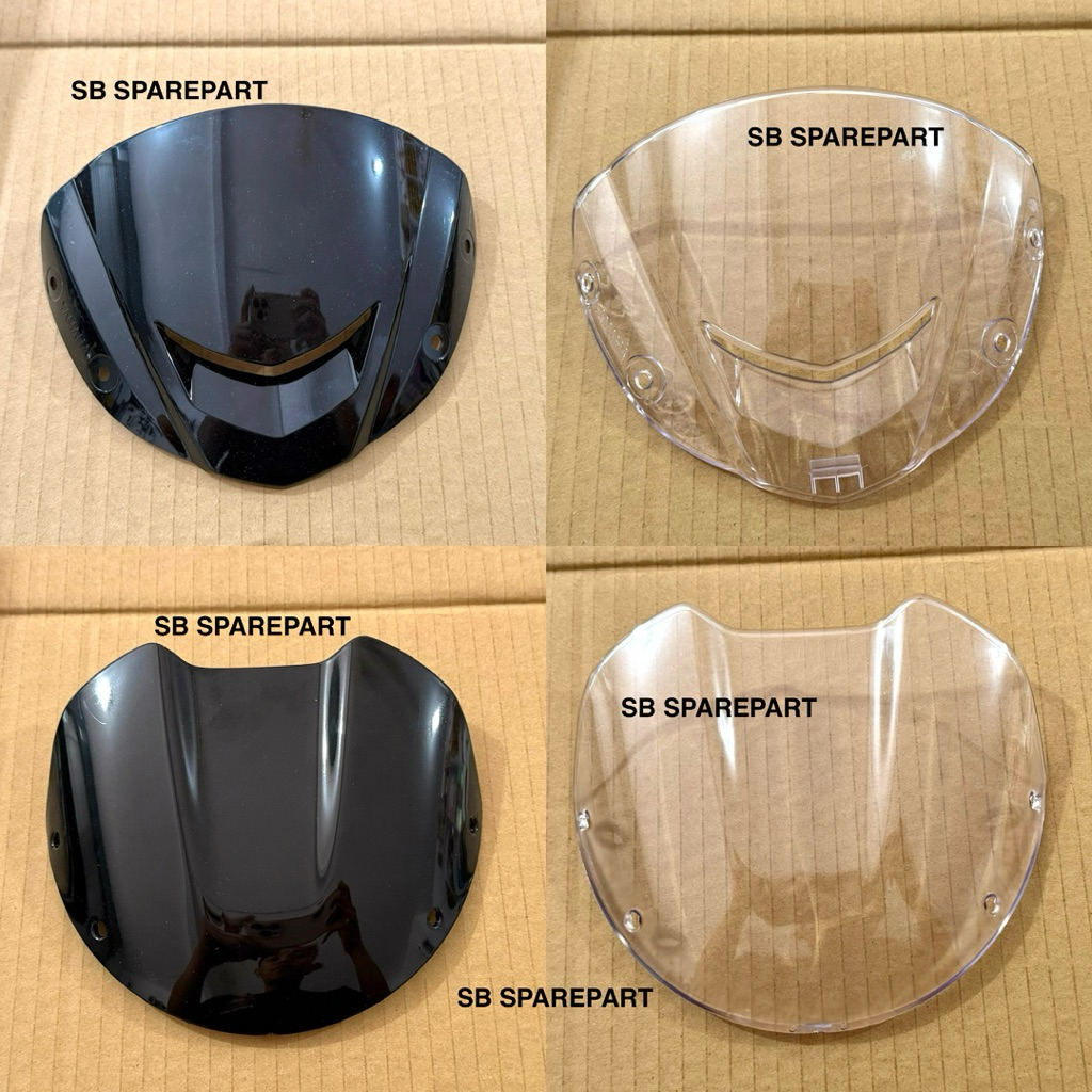 Visor Fering Yamaha 125ZR/125Z สีดํา/ใส Scru Cap Yamaha 125zr