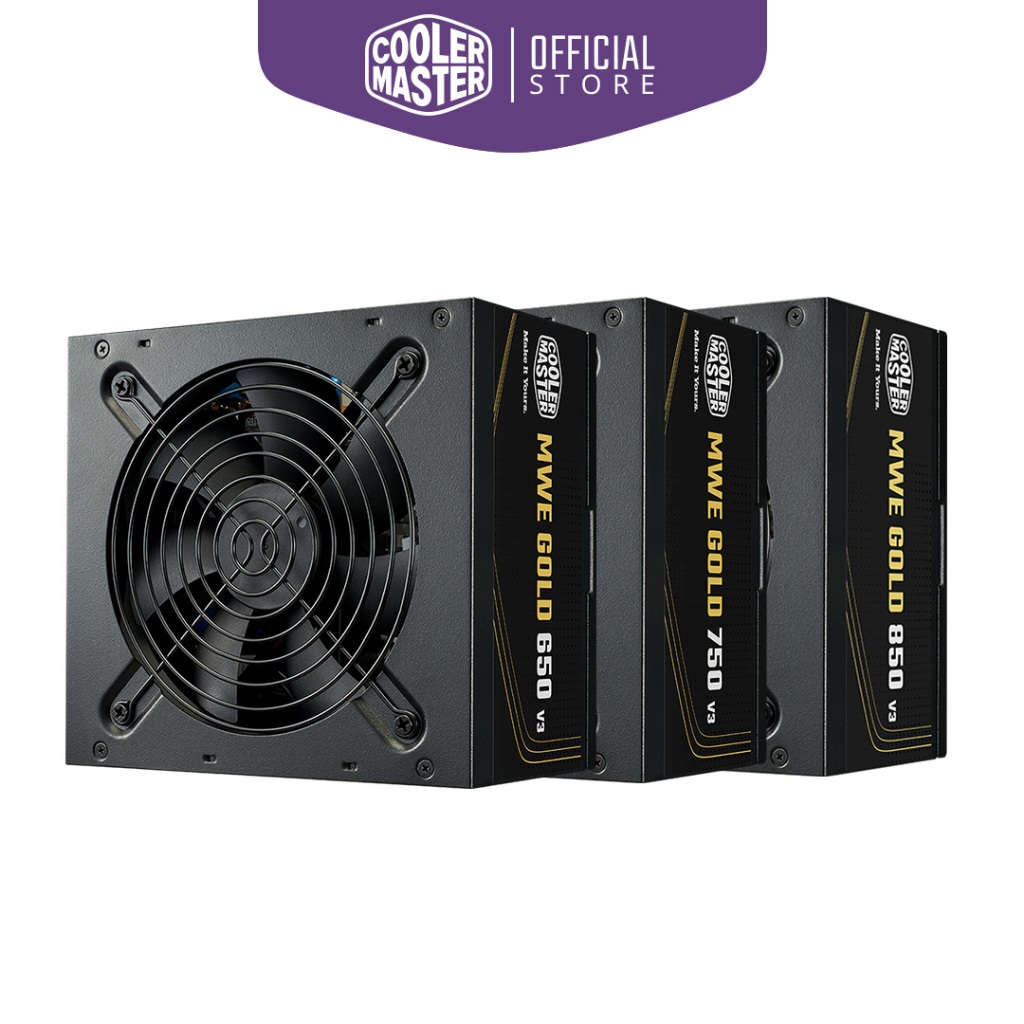 Cooler Master MWE Gold V3 ATX 3.1 Non-Modular Series 550W / 650W / 750W / 850W