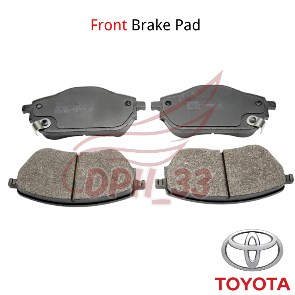 OEM ผ้าเบรคหน้าและหลังสําหรับ Toyota Altis ZZE141 142 ZRE141 142 ZRE172 ZRE173 Sienta