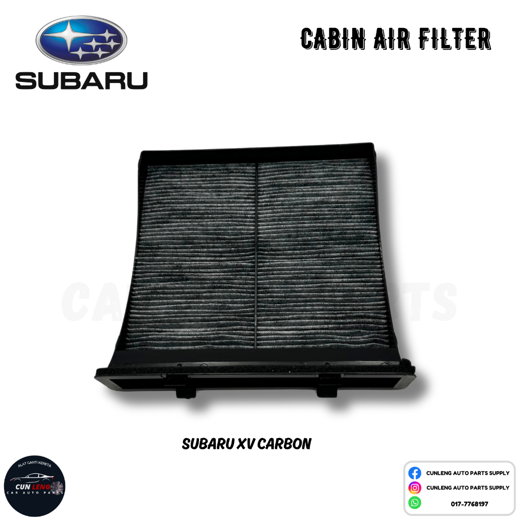 ไส้กรองอากาศห้องโดยสารคาร์บอน Subaru XV