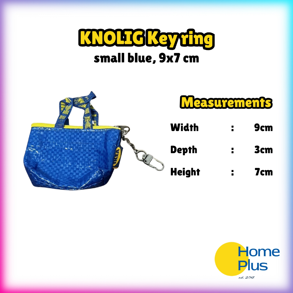 HomePlus ️ พวงกุญแจ KNOLIG น้ําเงินเล็ก 9x7ซม