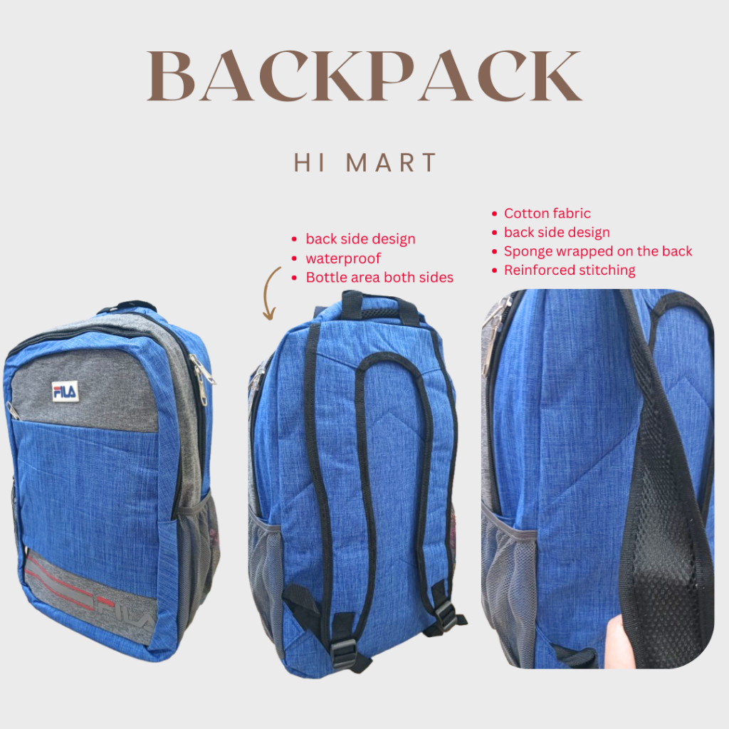 Hi Mart - Notebook Laptop School Backpack Tuition Travel Tuition Beg Komputer Ripa Sekolah Random Co